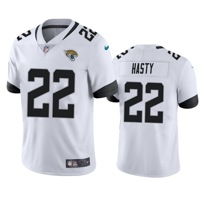 Men's White Jacksonville Jaguars #22 JaMycal Hasty Vapor Untouchable Limited Stitched Jersey